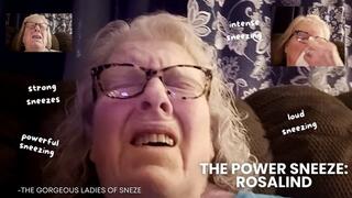 ULTIMATE BIG NOSTRILS GRANDMA SNEEZES! INTRODUCING ROSALIND AND HUUUUUUGGGGE NATURAL SNEEZES! SNEEZE AFTER SNEEZE AFTER SNEEZE!