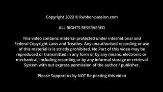 rubber latex catsuit rubber schoolie part 2