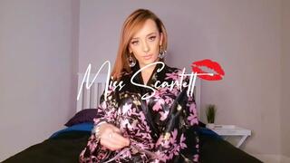 Scarlett's beautiful black kimono rip (destruction)