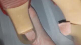 Holiday feet tickle fun #3