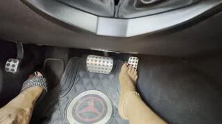 Extreme BRUTAL Revving My Poor Benz In Stilettos And Barefoot!