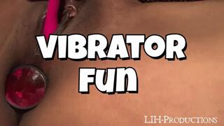 Vibrator fun and buttplugged