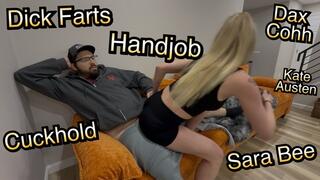 Full Weight Face Sitting Handjob from a Gassy Girl - Cuckhold - Handjob - Farting