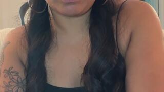 Goddess Lust in FaceTime Got a Little Noisy When I Burped with Bloated Belly, JOI, Tease