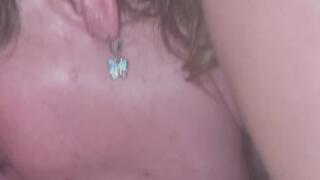 Sucking hubbys cock again