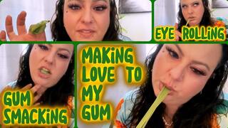 ASMR Gum Chewing & Smacking Taboo with Attitude | Your Glamorous Gum Goddess Malory in Satin Robe, Full Glam & Sloppy Chewing - ASMR Fetish (No Music)