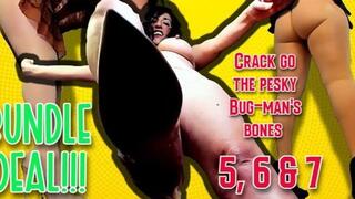 BUNDLE DEAL; Crack go the Pesky Bug-man's bones 5,6 & 7 WMV