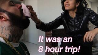 Sabrina Smelly feet after a long trip - STINKY SOCKS - SOCK SMELLING - STINKY FEET