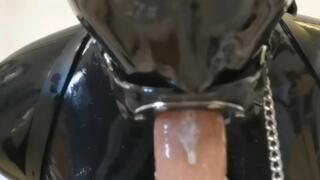 Drain gag rubberdoll throated