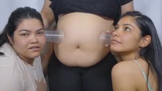 La gorda y la flaca escuchan mis ruidos estomacales