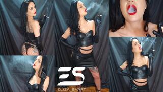 A Marlboro red and leather all over