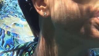 Slow Motion Free Diving in the Springs in the Abalone skin suit