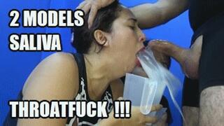 2 MODELS DEEP THROAT SPIT FETISH 250817HD2 JUDY + SARAI SLOPPY SALIVA THROATFUCK LOSER SWALLOWS ALL(COMPLETE) + FREE SURPRISE SHOW (LOWDEF SD MP4 VERSION)