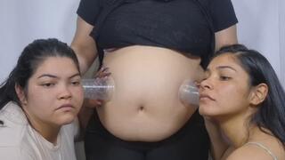 "The Skinny One and the Chubby One Enjoy My Stomach Sounds"