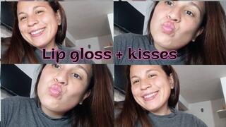 Lip gloss + kiss