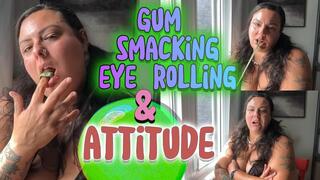 Smack, Roll, Repeat: Goddess Malory's Silent Sass Activated - ASMR Gum Chewing