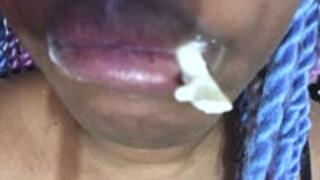 vore - Giantess MXDominion Savors the Final Remains, femdom, giantess, mouth fetish 1080