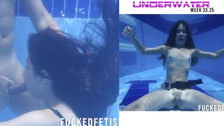 33 Week UW underwater, 2025 Compilation 2 clips of 2 NEW scenes