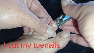 I cut my toenails