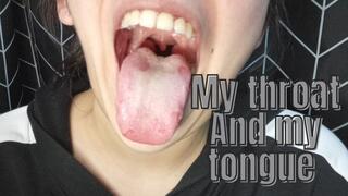My big white tongue and my throat
