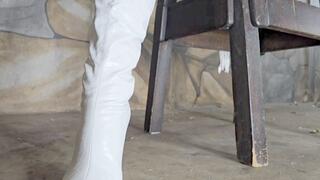 Sexiest whipping and pegging by the Queen Ama K in purple and white