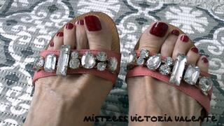 Cum on my sandals and feet more often today, POV, JOI