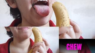 Eating my banana of the day