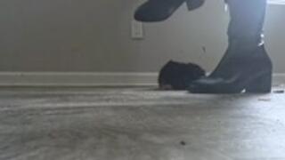 boot domination - Leather Boots vs Your Precious Teddy Bear, femdom, trampling, mind fuck 1080