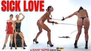 SICK LOVE by BONDAGE KINK - two femdoms beating each other to proof their devotion (4K)