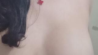 sensual woman smoking naked