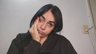 Narrowing my mouth to yawn