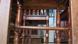 Balbina Big Foot Soles in Flat sandals from behind