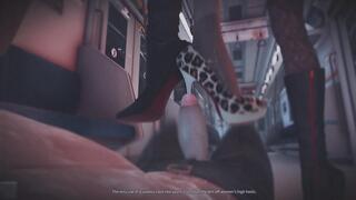 b017 Horse-eyed slave trapped in the women's carriage