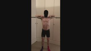 Shoulder Workout in Underwear - Anon Athletic Male