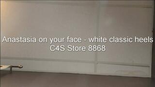 Anastasia on your face - Classic white heels