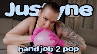 1661 handjob 2 pop balloons gloves latex condom
