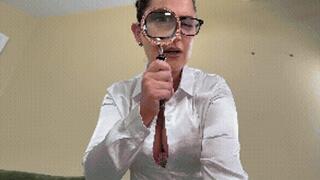 Professor’s Shrunken Lesson in Humiliation: Tilly McReese (4K MP4) tease, breast play, giantess, teacher fetish