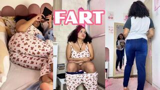 Chubby Girl Morning Routine Full of Farts While Getting Ready