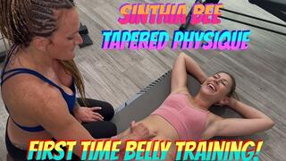 Sinthia Bee & Tapered Physique In A First Time Belly Training!