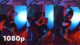 Kandie: Blue haired goth tied up and tickled first time