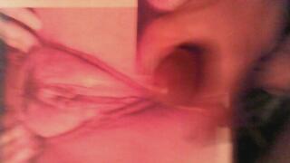 Cumming all over a spread Pussy