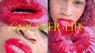 Gooner Lips- Ebony Femdom Goddess Rosie Reed Red Lipstick Fetish Gooner Encouragement Fetish Tease- standard definition