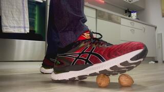 Asics Nimbus 22 Red ASMR Crush Walnuts, shoe play food play