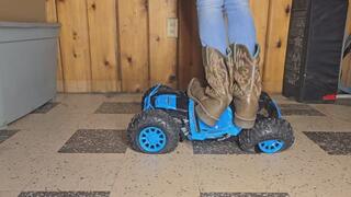 Chrissy rc car complete destruction