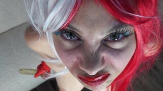 my stepsister makes eye contact videos and makes silly faces and ahegao faces grimaces phlegm faces and ignoring in multi fetish