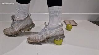 Apple Crush and Walkover with Well Worn Dirty Nike Vapormax