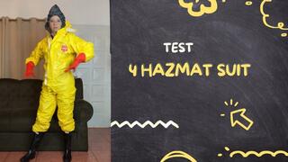 test 4 hazmat suit