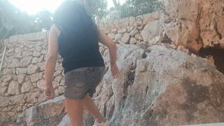 CLIMBING A ROCK