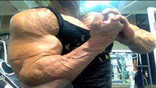 Colette's Big Pecs and Big Clit