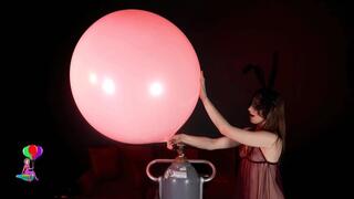 Ruby Empties Helium Tank Popping Balloons HD (1920x1080)